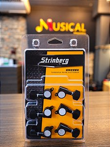 TARRAXA STRINBERG GUITARRA GM20 BK 6 EM LINHA BLINDADA PRETA P/ STRATO