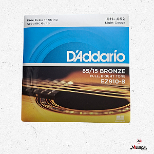 ENCORDOAMENTO DADDARIO VIOLAO ACO 011 / 052 EZ910B