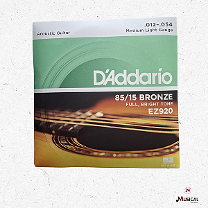 ENCORDOAMENTO DADDARIO VIOLAO ACO 012 / 054 EZ920