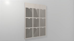 Quadro de Anúncios Simples - Cor Teka Ártico