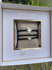Kit Pulseiras Divino Espirito Santo Preto