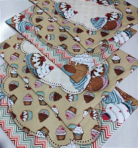 Jogo americano cupcake