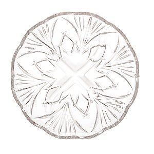 Petisqueira com 4 Divisórias de Cristal Alberta Lyor - 18,5x4cm