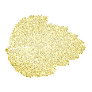 Lugar Americano Plástico autumn leaf dourado 47x38cm Lyor