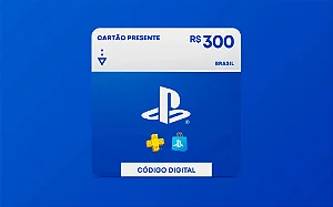 Gift Card PlayStation Store R$ 300 - Código Digital