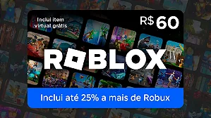Gift Card Roblox R$ 60 – Cartão Presente Digital
