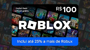 Gift Card Roblox R$ 100 – Cartão Presente Digital