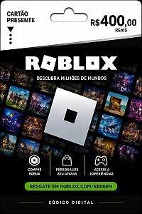 Gift Card Roblox R$ 400 – Cartão Presente Digital