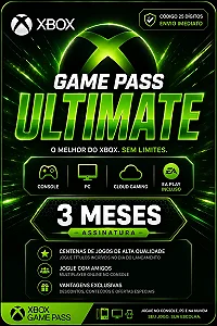 Xbox Game Pass Ultimate 3 Meses - Gift Card | Playgamescard