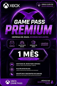 Xbox Game Pass Premium 1 Mês - Gift Card | Playgamescard