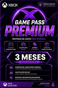 Xbox Game Pass Premium 3 Meses - Gift Card | Playgamescard