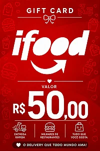 Gift Card iFood R$ 50,00 - Envio Digital Imediato