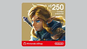 Cartão Presente Nintendo eShop R$ 250,00 - Envio Imediato Playgamescard