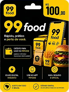 Gift Card 99Food R$ 100,00 - Vale Presente Digital