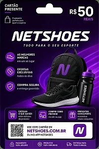 Gift Card Netshoes R$ 50,00 - Cartão Presente Digital