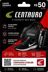 Gift Card Centauro R$ 50,00 - Cartão Presente Digital