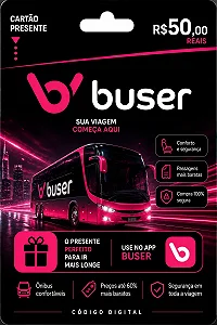 Gift Card Buser R$ 50,00 - Cartão Presente Digital