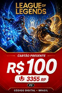 League of Legends R$ 100,00 para PC Brasil – Código Digital