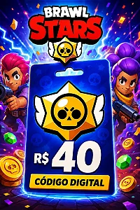 Brawl Stars R$ 40,00 - Código Digital