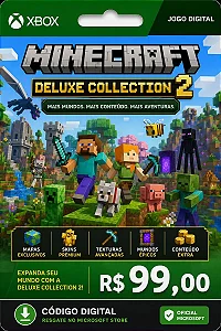 Minecraft: Deluxe Collection para Xbox One e Series X|S – Código Digital