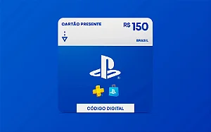 Gift Card PlayStation Store R$ 150 - Código Digital
