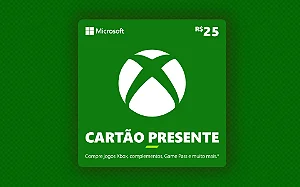 Gift Card Xbox R$ 25,00 - Código Digital Original - Envio Rápido