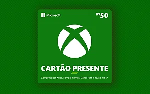 Gift Card Xbox R$ 50,00 - Código Digital - Entrega Ágil