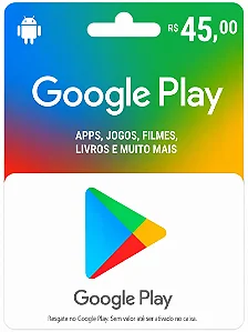 Gift Card Google Play R$ 45 - Código Digital