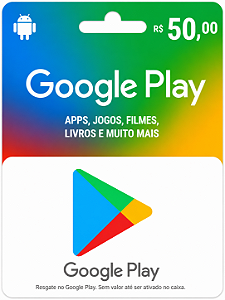 Gift Card Google Play R$ 50 - Código Digital