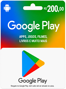 Gift Card Google Play R$ 200 - Código Digital