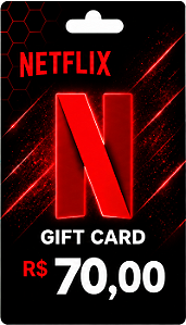 Gift Card Netflix R$ 70 - Cartão Presente Digital