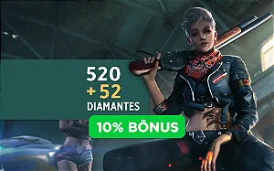Recarga Free Fire 520 Diamantes Código Digital - Envio Imediato