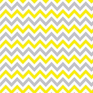 Papel Adesivo Chevron Branco Cinza e Amarelo