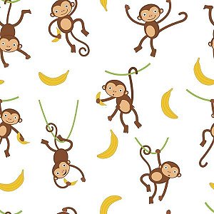 Papel Adesivo Animais Monkey