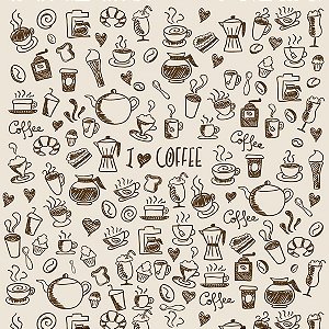 Papel Adesivo Casual Café- Coffe