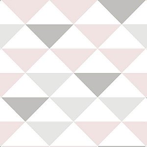 Papel Adesivo Geométrico Triangulo degrade rosa