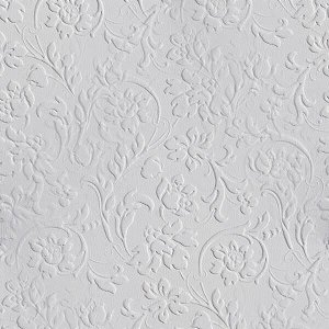 Papel Adesivo Floral Branco Relevo