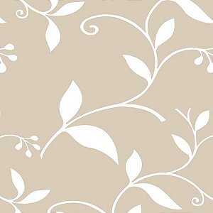 Papel Adesivo Floral Bege 05