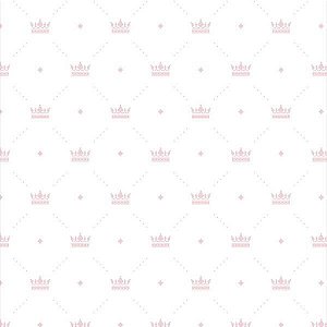 Papel Adesivo Baby Coroa Real Rosa e Branco