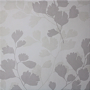 Papel de Parede Floral Off White Rolo com 10 Metros