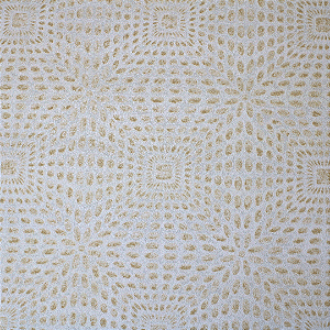 Papel de Parede Importado Pontilhismo Amarelo Claro com 10 Metros