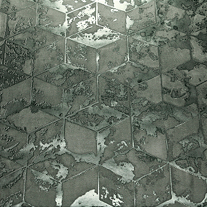 Papel de Parede Abstrato em Tom de Verde Rolo com 10 Metros