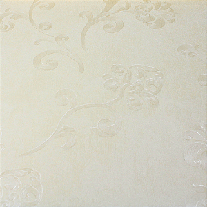 Papel de Parede Floral Tom de Creme Rolo com 10 Metros