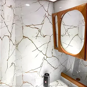 Papel Adesivo Mármore Calacata 4 Metros
