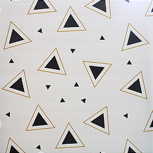 KIT 3 rolos Papel Adesivo Triângulos