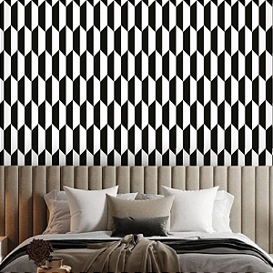 KIT 3 rolos Papel Adesivo Preto e Branco