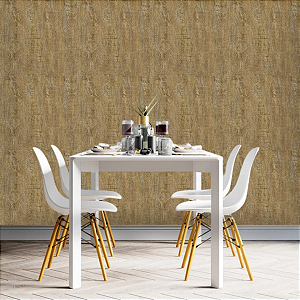 Papel de Parede Marrom Efeito Madeira 10 metros