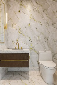 Papel Adesivo Efeito Mármore Luxo 5 Metros