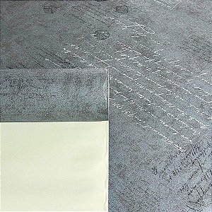 Papel de Parede Cinza Importado Luxo 15 Metros Lavável