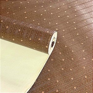 Papel de Parede Pontilhismo Bege Escuro Importado Luxo 15 Metros